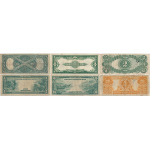 USA zestaw Larg Size 1-20 dollars 1914-1923 (6szt)