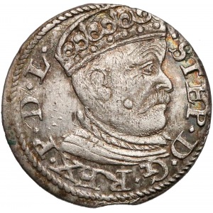 Stefan Batory, Trojak Ryga 1585 - duża głowa