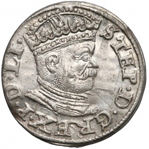 Stefan Batory, Trojak Ryga 1586 - P.D.LI.
