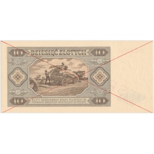 10 złotych 1948 - SPECIMEN - D 0000000