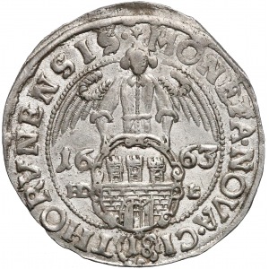 Jan II Kazimierz, Ort Toruń 1663 HD-L - szeroki łańcuch - piękny