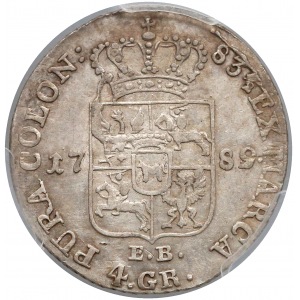 Poniatowski, Złotówka 1789 EB - przebitka daty