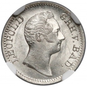 Germany, Baden, 3 kreuzer 1832 - NGC MS63