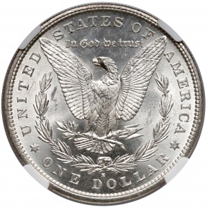 USA, Dolar 1881-S - Morgan Dollar - NGC MS65