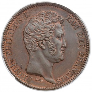 Francja, ESSAI 5 franków 1833 - PCGS SP62 BN