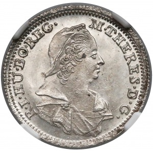 Austria, Maria Theresa, 3 kreuzer 1774 CA - NGC MS63