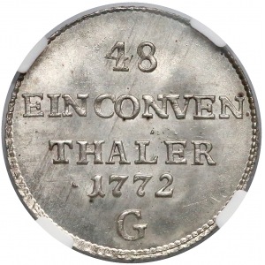 Austria, Burgau, 1/48 thaler 1772-G - NGC MS65