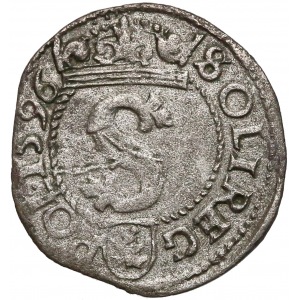 Zygmunt III Waza, Szeląg Wschowa 1596 - I (Lewart) F