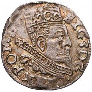 Zygmunt III Waza, Trojak Wschowa 1598 - F z lewej - ładny