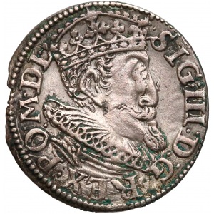 Zygmunt III Waza, Trojak Ryga 1619 - większe popiersie