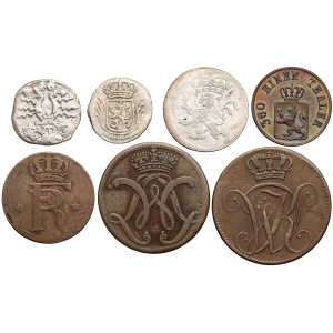 Niemcy, Hessen-Kassel, zestaw monet (7szt)