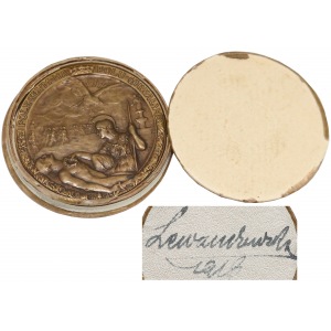 1915r. Medal Poległym na Polu Chwały JEDNOSTRONNY z podpisem (Lewandowski)