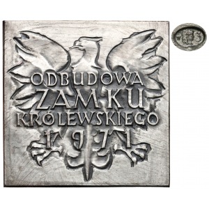 1971r. Medal (srebro) odbudowa Zamku Królewskiego