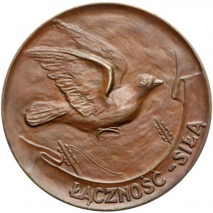 1925r. Medal nagrodowy MSW za hodowlę gołębi pocztowych