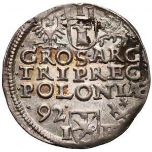 Zygmunt III Waza, Trojak Poznań 1592 