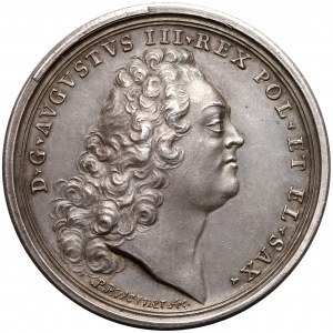 August III Sas, medal Wybór na króla Polski 1733