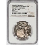 Niemcy, medal Zeppelin (Goetz) 1924 - NGC MS65