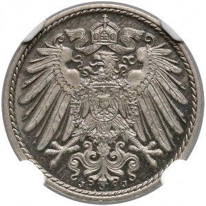 Germany, Proof, 5 pfennig 1911 - J - NGC PF64 CAMEO