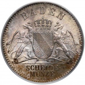 Germany, Baden, 3 kreuzer 1868 - PCGS MS67