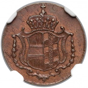 Austria, Burgau, 1 heller 1793-H - NGC MS62 BN