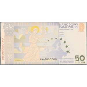 PROJEKT banknotu 50 zł 2004 na wejście Polski do UE - Św. Wojciech