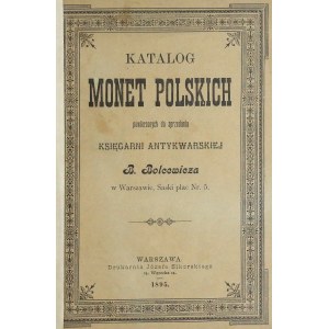 Bolcewicz, Katalog monet polskich do sprzedania 1895 r.