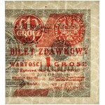 1 grosz 1924 - AO - prawa połowa