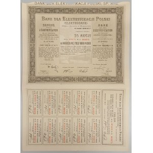Bank dla Elektryfikacji Polski, Em.3, 25x 1.000 mk 1924