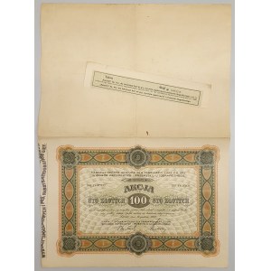 KARPALIT S.A. dla Fabrykacji Kart do Gry, Wyrobów Papierowych i Przemysłu Litogoraficznego, 100 zł 1927