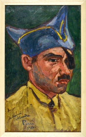 Jean PESKÉ (1870-1949), Popiersie mężczyzny z prawego profilu, 1916