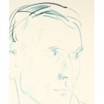 Wlastimil HOFMAN (1881-1970), Studium twarzy mężczyzny (1954)
