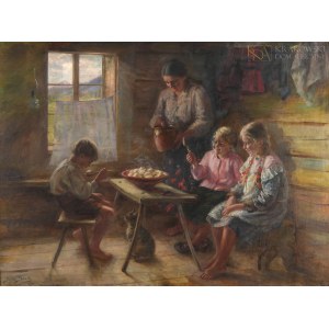 Sylweriusz SASKI (1863-1954), Przy obiedzie (1931)