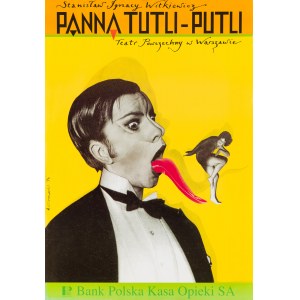 proj. Andrzej KLIMOWSKI (ur. 1949), 1996 r., Panna Tutli-Putli - plakat teatralny