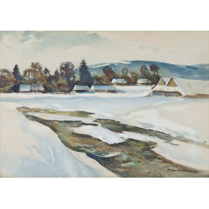 Stefan Filipkiewicz (1879 - 1944), Pejzaż zimowy