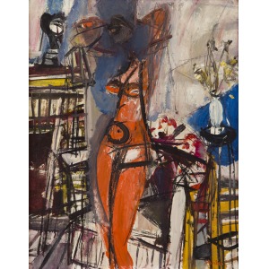 Zygmunt Menkes(1896 - 1986), Nude in the Interior