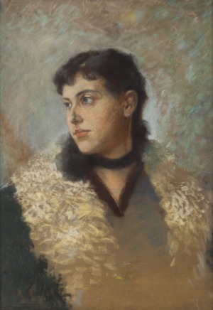 Leon Wyczółkowski (1852-1936), Portret kobiety