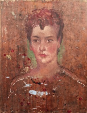 Zbigniew PRONASZKO (1885-1958) - przypisywany, Portret mężczyzny z fajką