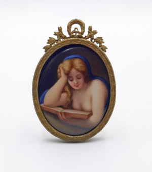 Aimée Wagnon-Chantre CHANTRE (1818-1899), Czytająca - miniatura
