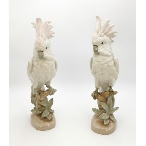 Royal Dux (Duchcov) Bohemia, Dwie figurki papug