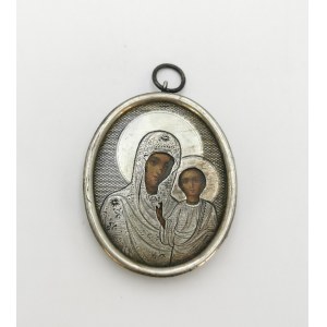 Medalionik - Ikona - Matka Boska z Dzieciątkiem