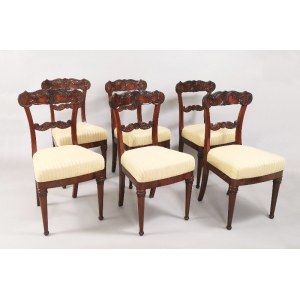 6 krzeseł w stylu biedermeier