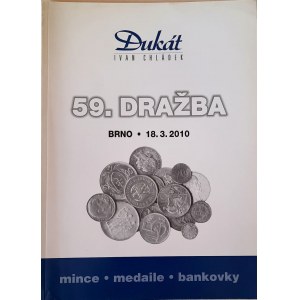 Katalog aukcyjny, 59 aukcja Dukat Brno, 2010 r.