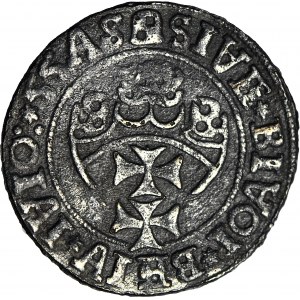RR-, Zygmunt I Stary, Grosz 1555, Gdańsk/Królewiec, falsyfikat z epoki, rzadki