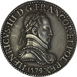 Medal Henryk Walezy z datą 1574–mylnie opisany przez Raczyńskiego i Czapskiego. SREBRO - nienotowany!