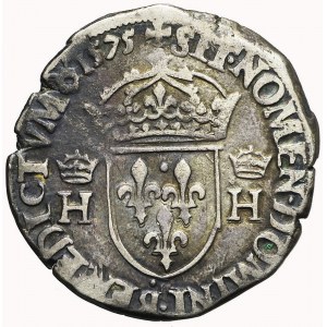 Henryk Walezy, Król Polski, Teston 1575, Rouen