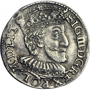RR-, Zygmunt III Waza, Trojak 1591, Olkusz, NIAE, ARGT, nienotowane
