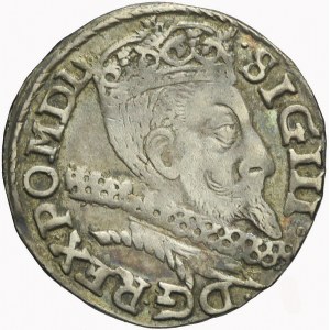 Zygmunt III Waza, Trojak 1600, Wschowa, litera F przy Orle