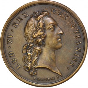 Medal 1747r. uczczenie królowej Katarzyny Opalińskiej żony króla Stanisława Leszczyńskiego