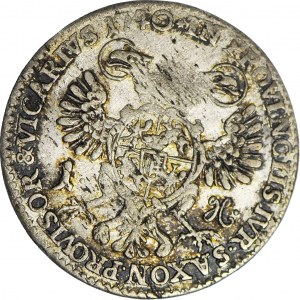 Augustus III Saxon, Vicar's penny 1740, Dresden, beautiful