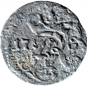 RR-, Augustus III, Shelag 1763 Elblag, destruct, double minting